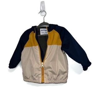 Old Navy Kids Colorblock Jacket - Navy, Yellow, Beige